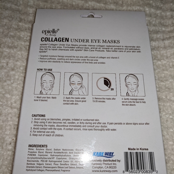 NEW! 2 Boxes Of Under Eye Masks (Rentinol and Collagen) - Picture 6 of 6
